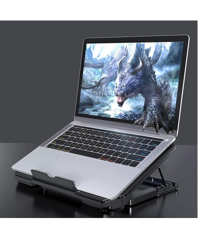 Dual fan lifting laptop radiator