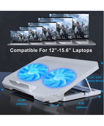 Dual fan lifting laptop radiator