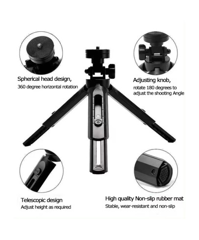 Multifunctional desktop handheld tripod